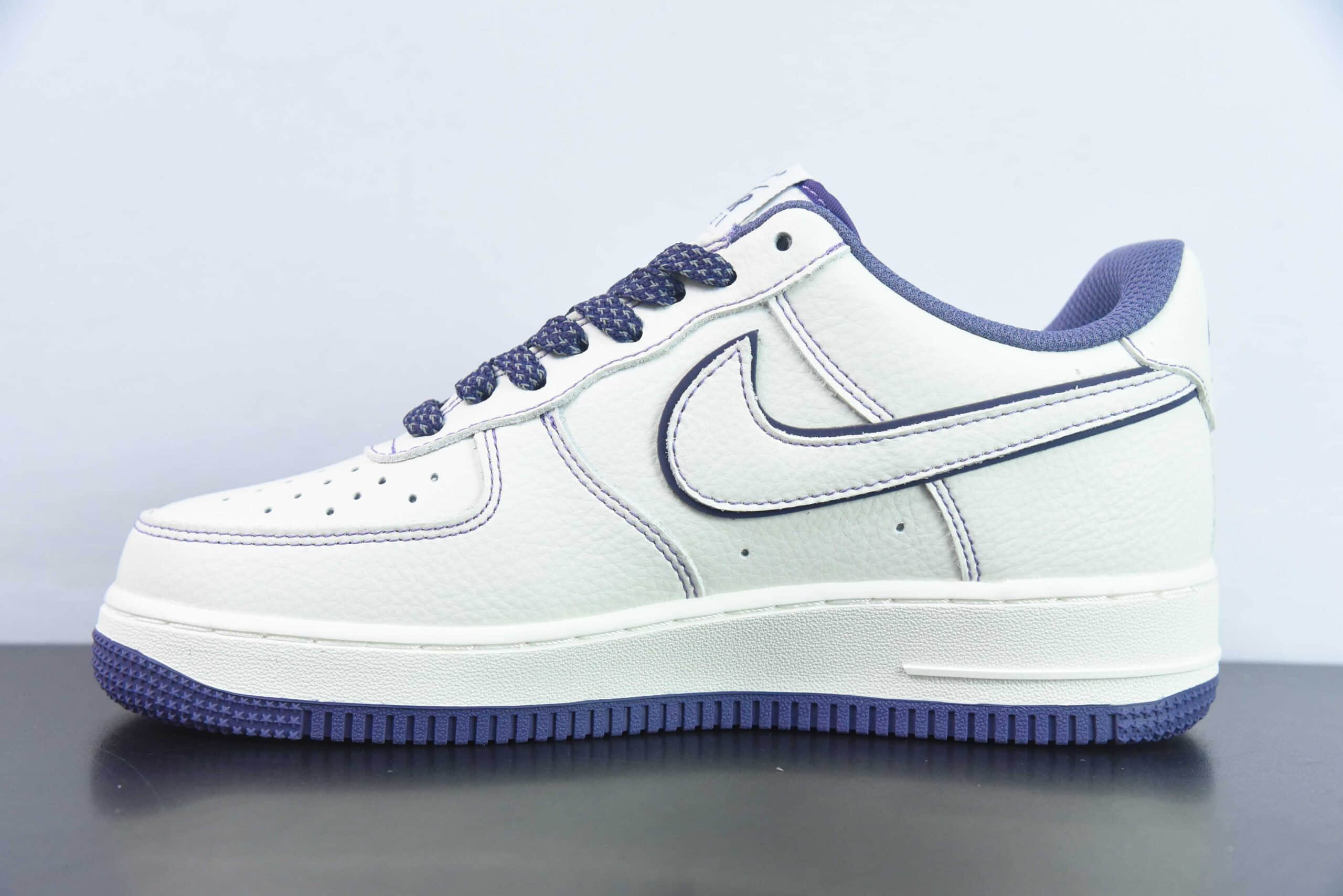 耐克Nike Air Force 1 Low斯图西联名白紫空军一号低帮百搭休闲运动板鞋纯原版本 货号：UN1635-222 