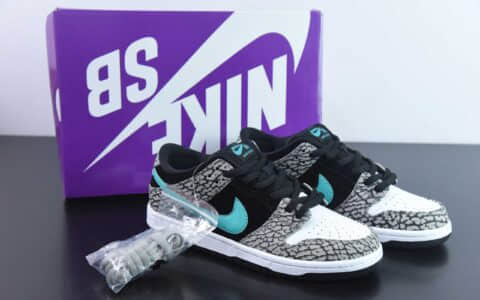 耐克Nike Dunk Low Pro “clear jade” 大象爆裂纹SB低帮运动休闲板鞋纯原版本 货号：BQ6817-009