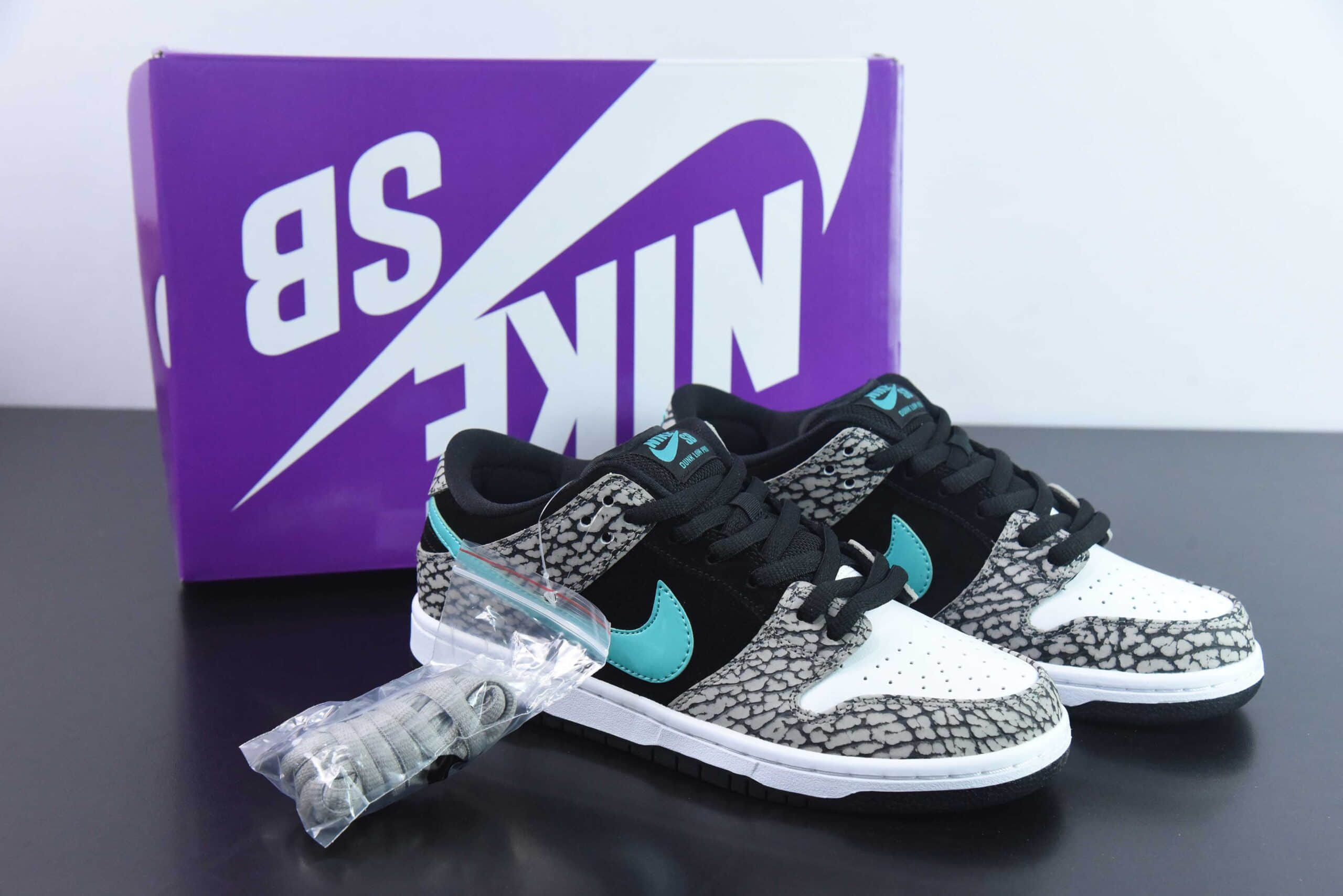 耐克Nike Dunk Low Pro “clear jade” 大象爆裂纹SB低帮运动休闲板鞋纯原版本 货号：BQ6817-009 