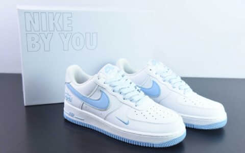 耐克Nike Air Force 1 Low斯图西联名白蓝空军一号低帮百搭休闲运动板鞋纯原版本 货号：CW2288-111