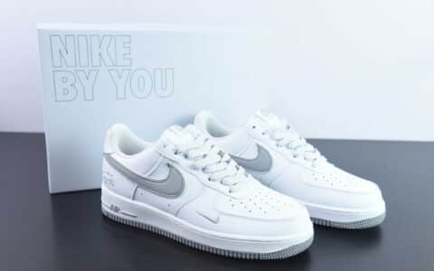 耐克Nike Air Force 1 Low斯图西联名白灰空军一号低帮百搭休闲运动板鞋纯原版本 货号：CW2288-111