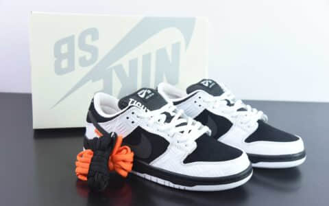 耐克Nike TIGHTBOOTH x NK SB Dunk Low 联名反转黑白熊猫SB低帮休闲滑板鞋纯原版本 货号：FD2629-100