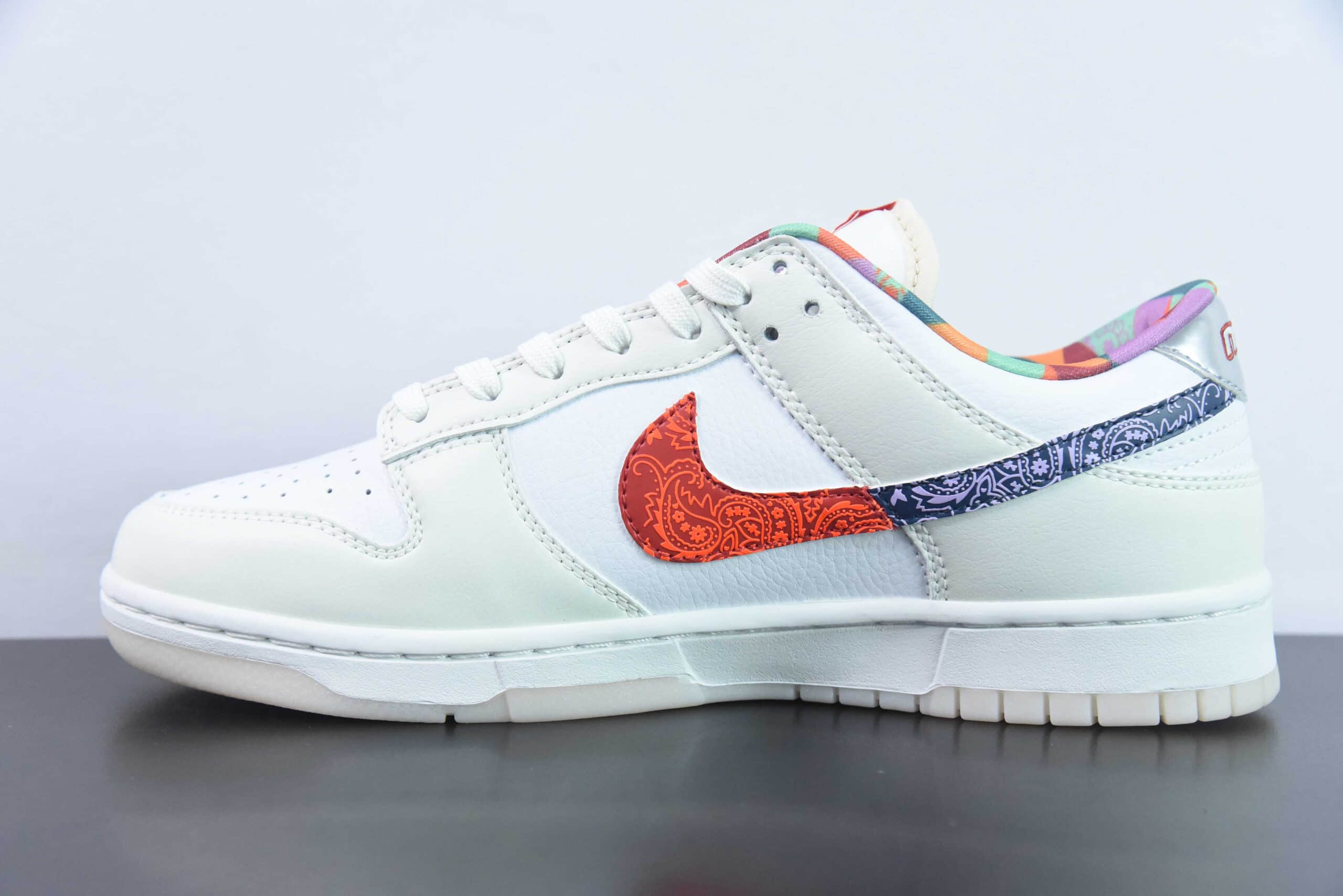 耐克Nike DUNK SB Low Decon 白色七彩鸳鸯SB低帮休闲滑板鞋纯原版本货号：FN8913-141 