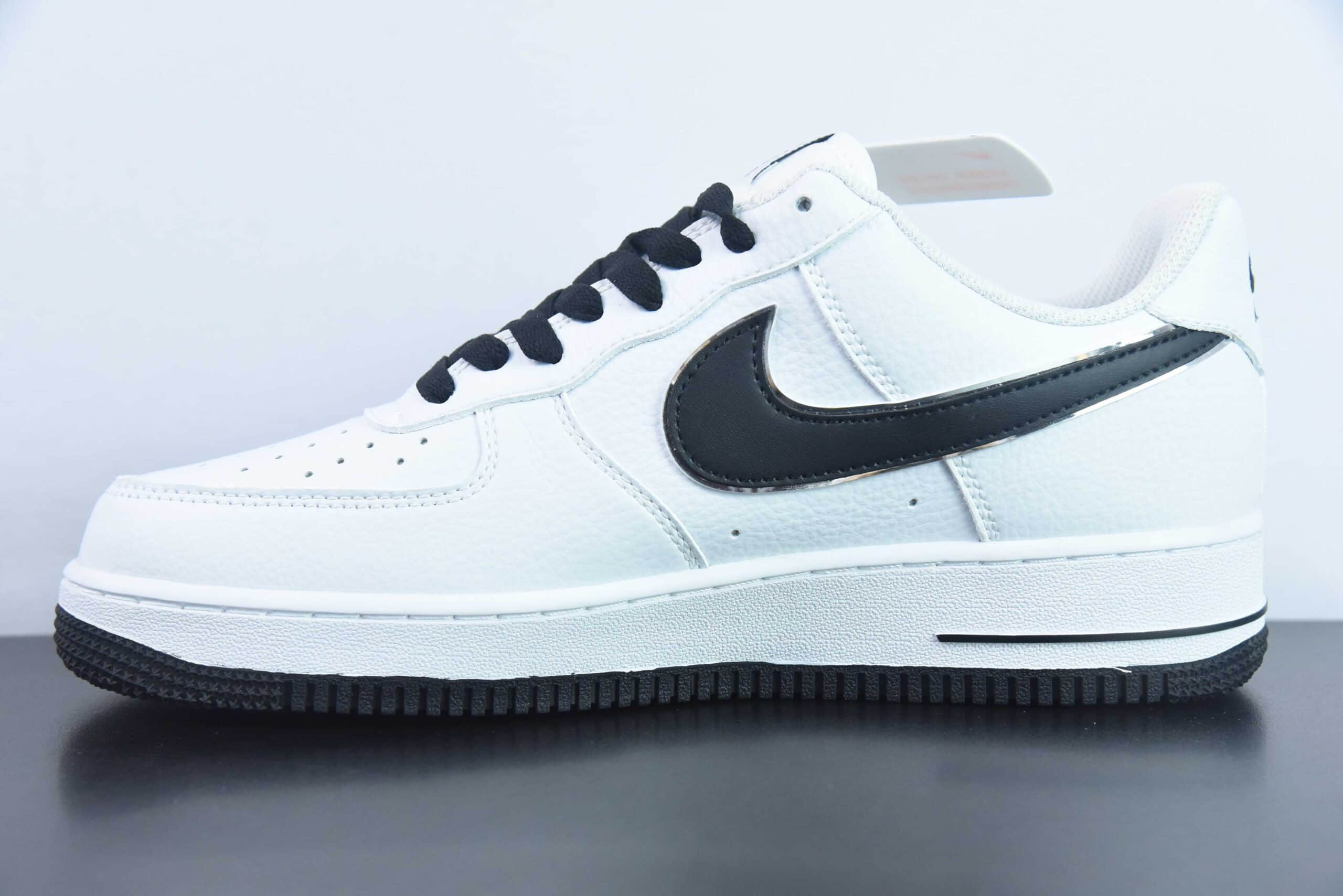 耐克Nike Stussy x Nike Air Force 1´07 LowWhiteApple Green黑白斯图西刺绣小钩空军一号低帮休闲板鞋纯原版本 货号：CW2288-111