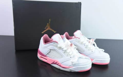 乔丹Air Jordan 5 Crafted For Her AJ5白粉低帮复古文化篮球鞋纯原版本 货号：DX4390-116