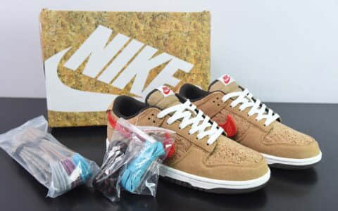 耐克Nike Clot x NK SB Dunk Low 20周年联名软木塞换钩SB低帮休闲滑板鞋纯原版本 货号：FN0317-121