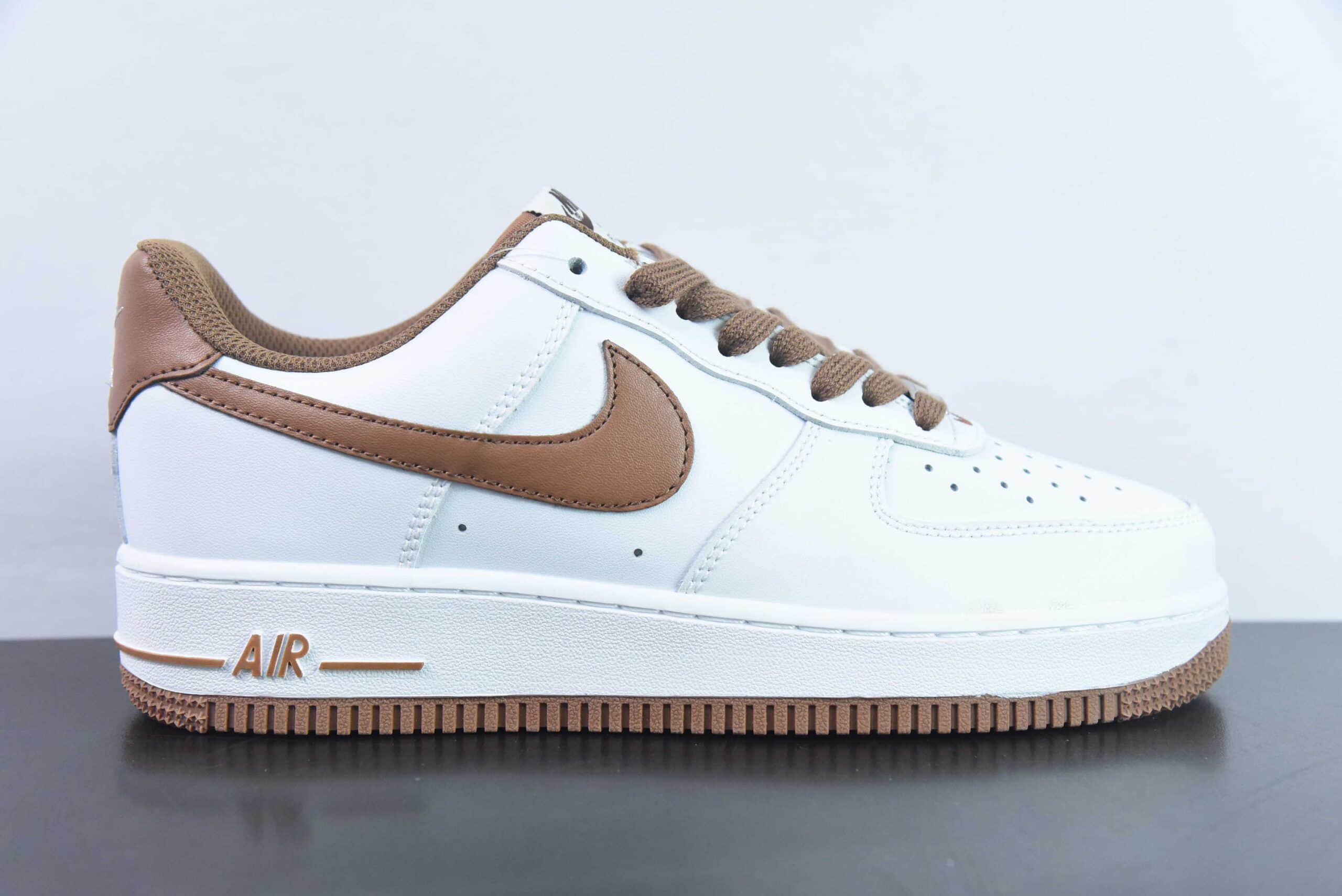 耐克Nike Air Force 1 Low白棕空军一号低帮百搭休闲运动板鞋纯原版本 货号：DH7561-100