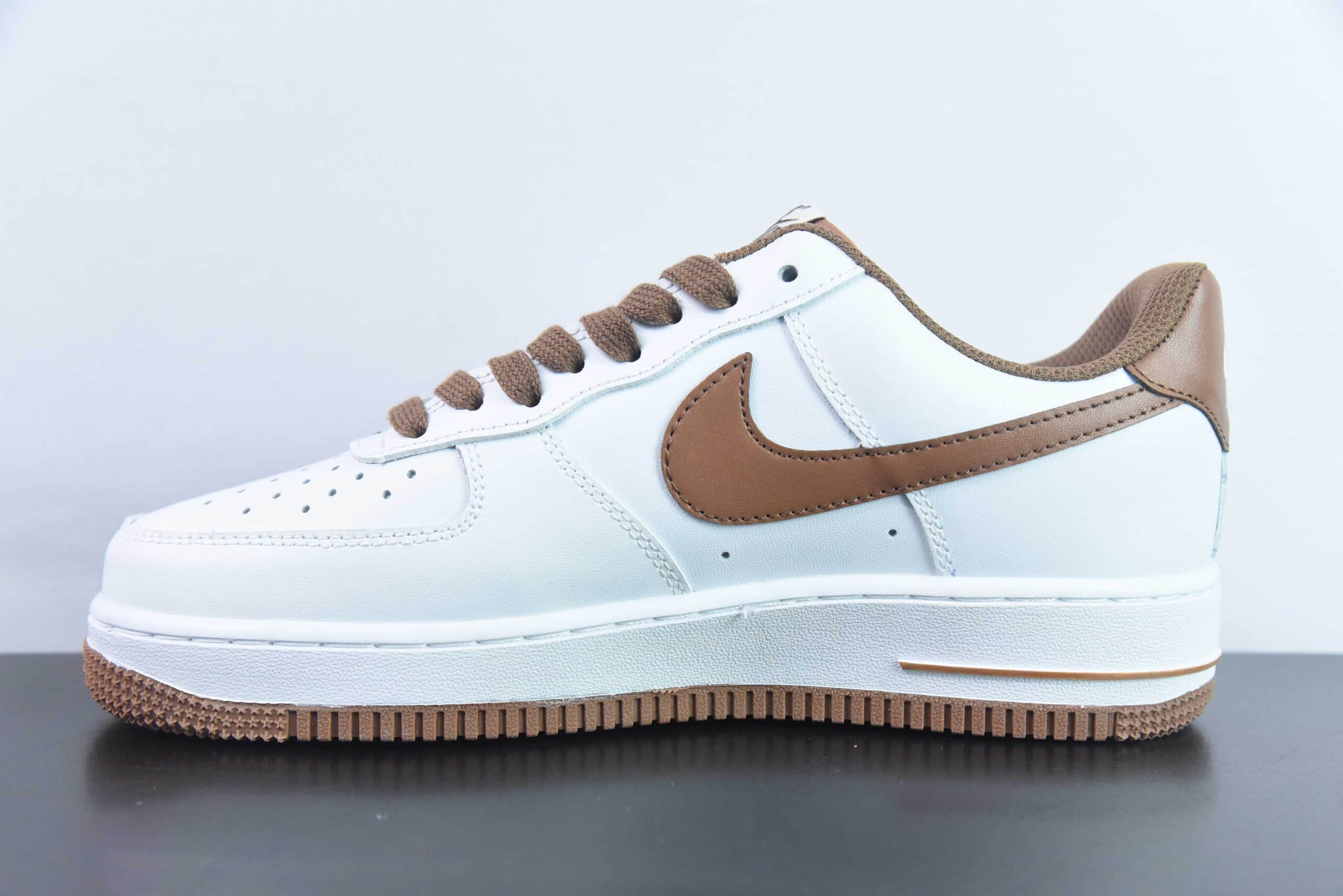 耐克Nike Air Force 1 Low白棕空军一号低帮百搭休闲运动板鞋纯原版本 货号：DH7561-100