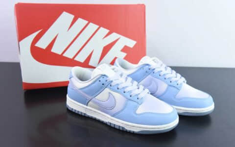 耐克Nike SB Dunk Low GS蓝紫渐变鳄鱼纹SB低帮休闲滑板鞋纯原版本 货号：FN0323-400