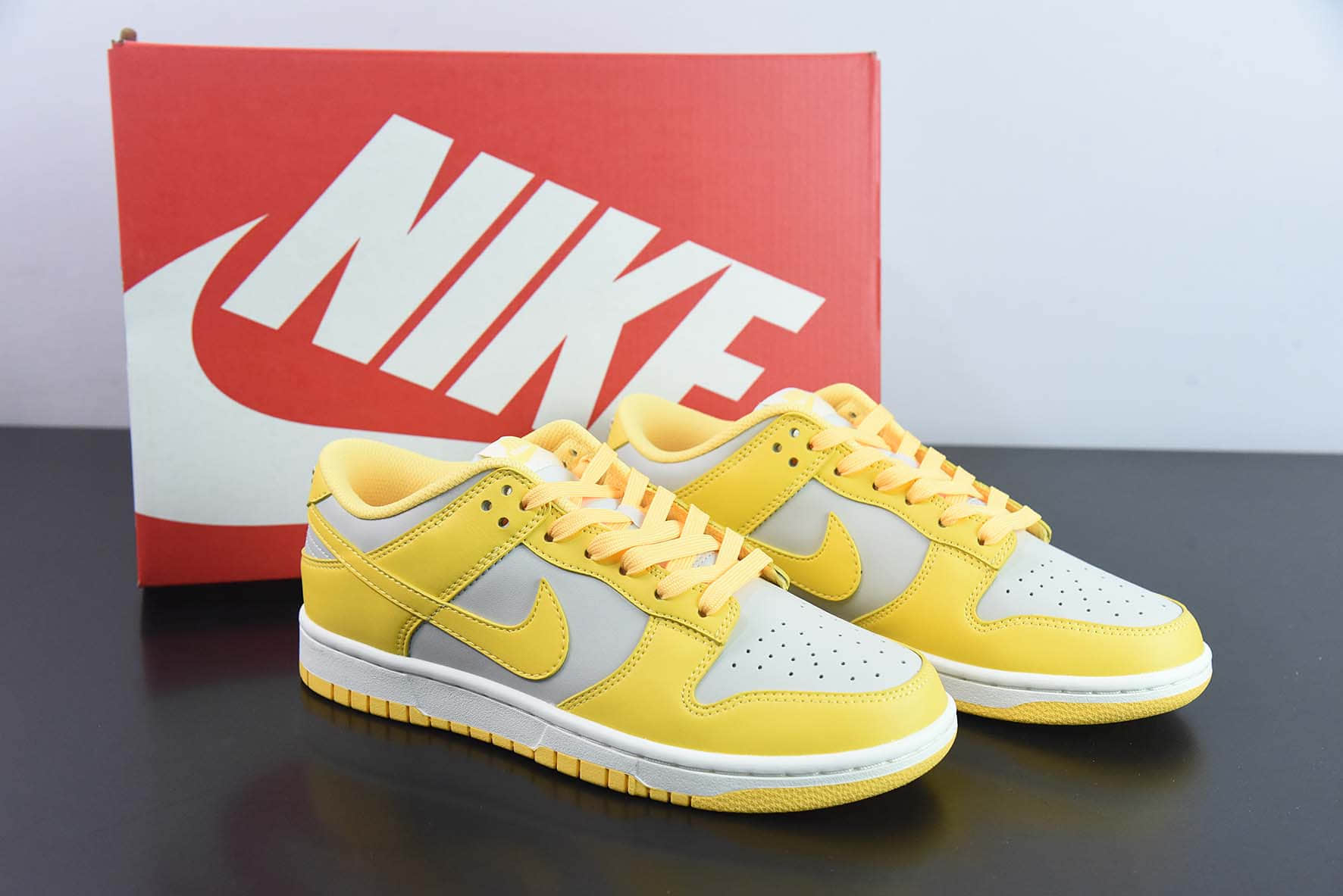 耐克Nike Dunk Low Retro PRM浅灰黄低帮休闲运动板鞋纯原版本 货号：DD1503-002