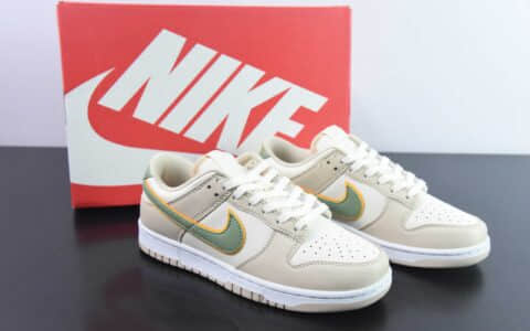 耐克Nike SB Dunk Low Light Tan黄绿小清新SB低帮休闲滑板鞋纯原版本 货号：FQ6869-131