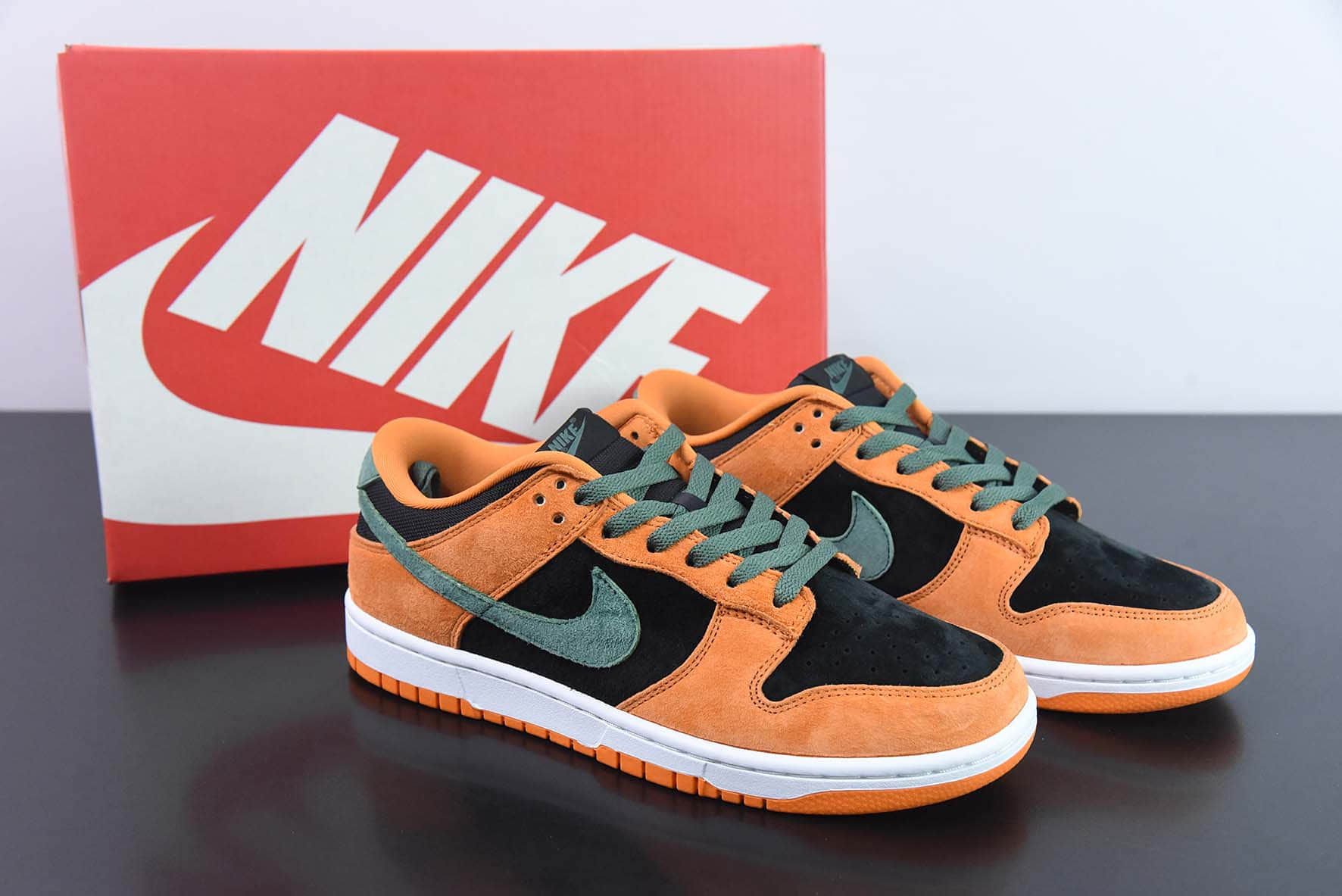 耐克Nike Dunk Low Retro PRM黑橙丑小鸭低帮休闲运动板鞋纯原版本 货号： DA1469-001