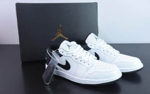 乔丹Air Jordan 1 Low AJ1白黑低帮篮球鞋纯原版本 货号：553560-132