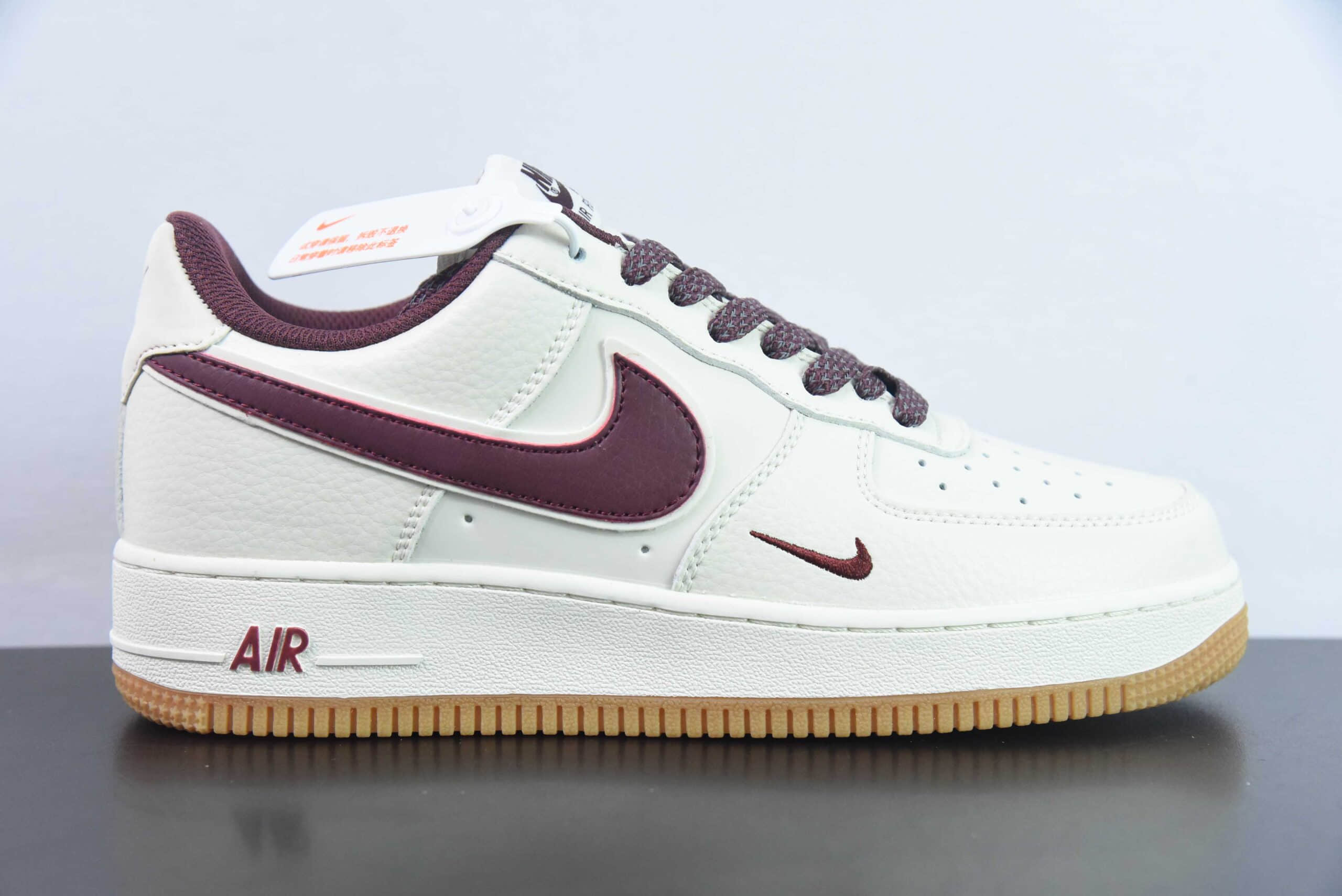 耐克NIke Air Force 1 '07 Low “米白酒红满天星”空军一号低帮休闲板鞋纯原版本 货号：HD1689-107