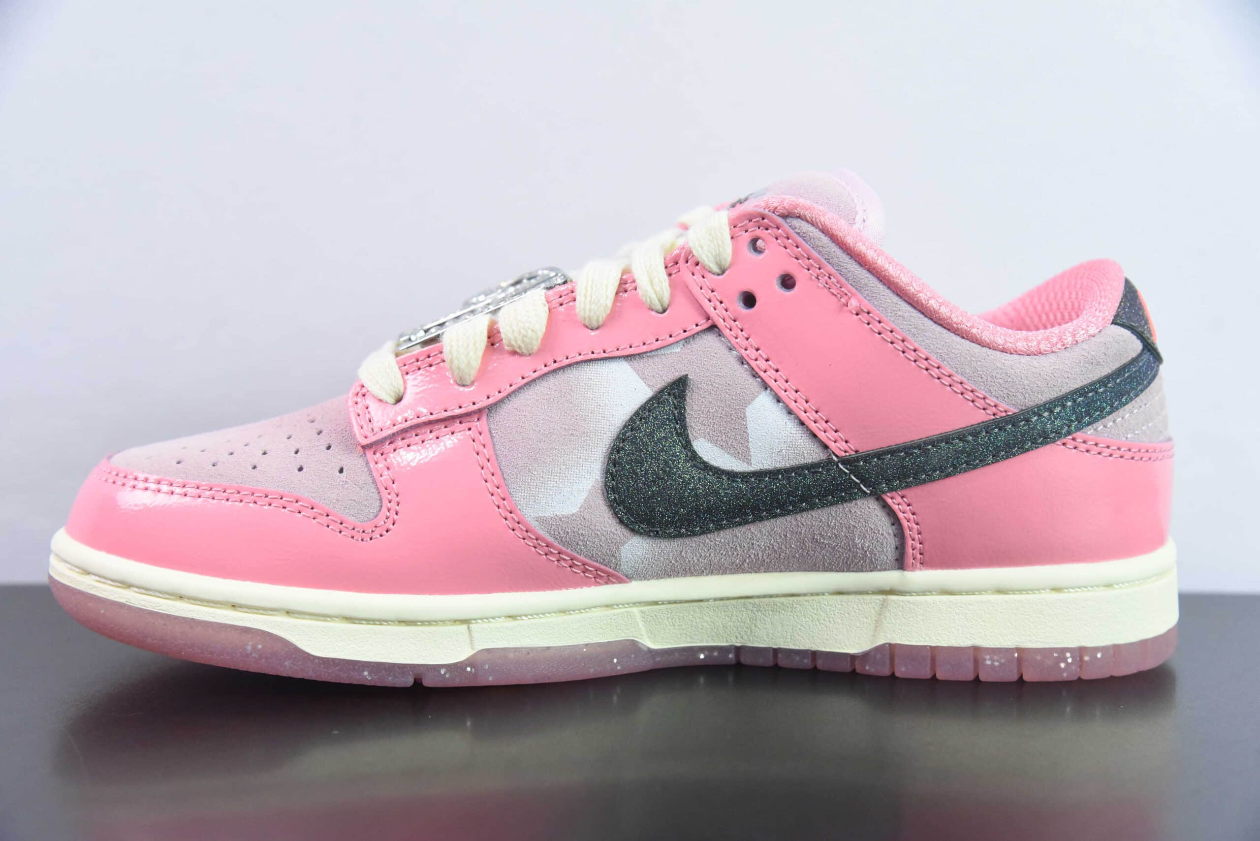 耐克Nike SB Dunk Low “Hot Punch and Pink Foam芭比粉星星印花SB低帮休闲滑板鞋纯原版本 货号：FN8927-621 