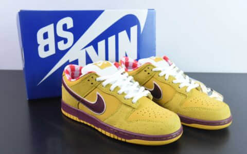 耐克Nike SB Dunk Low x Concepts Yeelow Lobster 波士顿黄龙虾联名SB低帮休闲板鞋纯原版本 货号：313170-137566