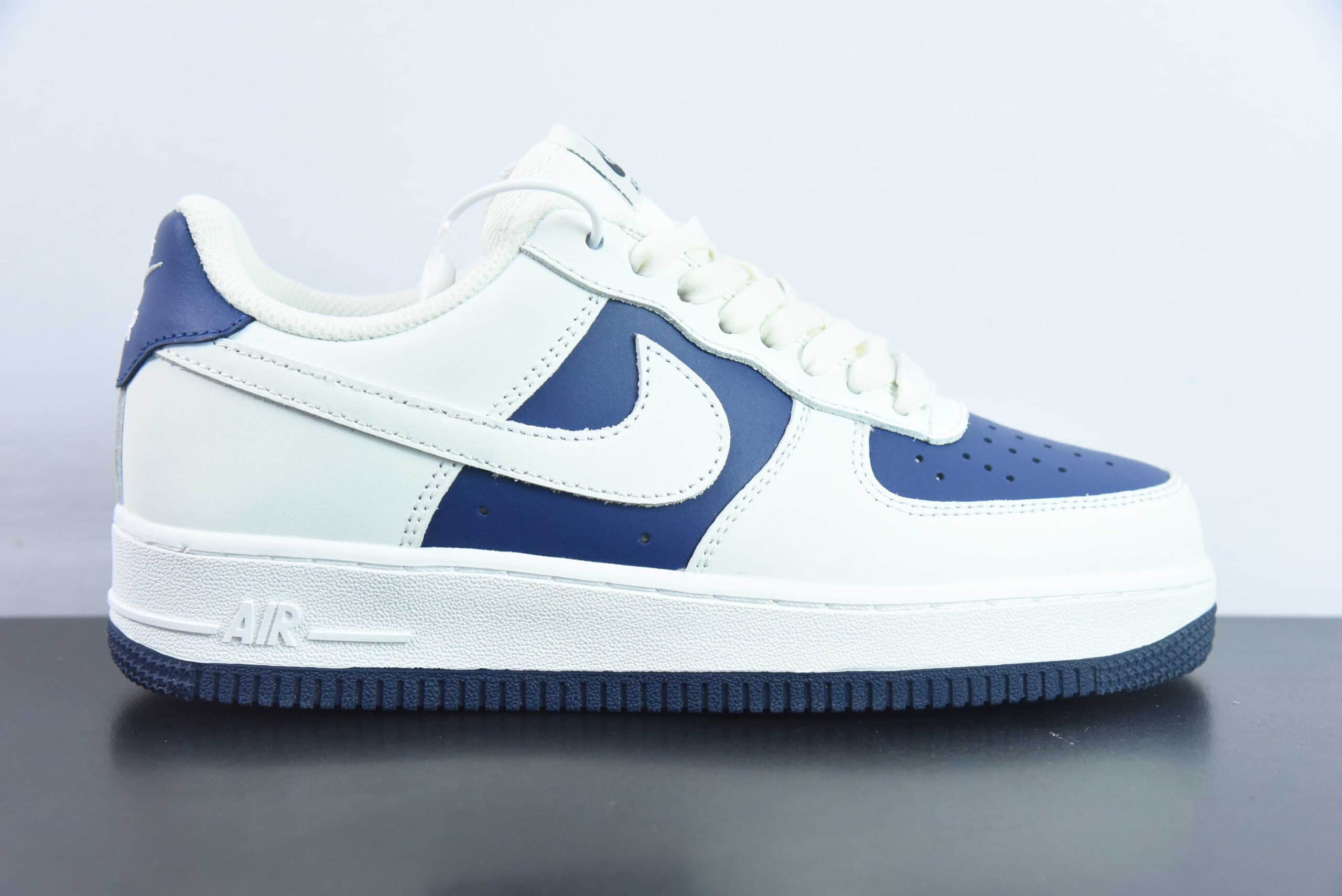 耐克Nike Air Force 1‘07 Low 深蓝拼接空军一号低帮休闲板鞋纯原版本 货号：AL2236-103