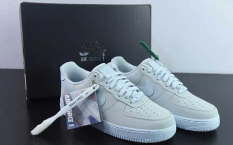 耐克Nike Air Force 1 ‘07 Low PRM”Ice Blue“磨砂浅灰冰蓝空军一号经典低帮休闲板鞋纯原版本 货号：DZ2786-400