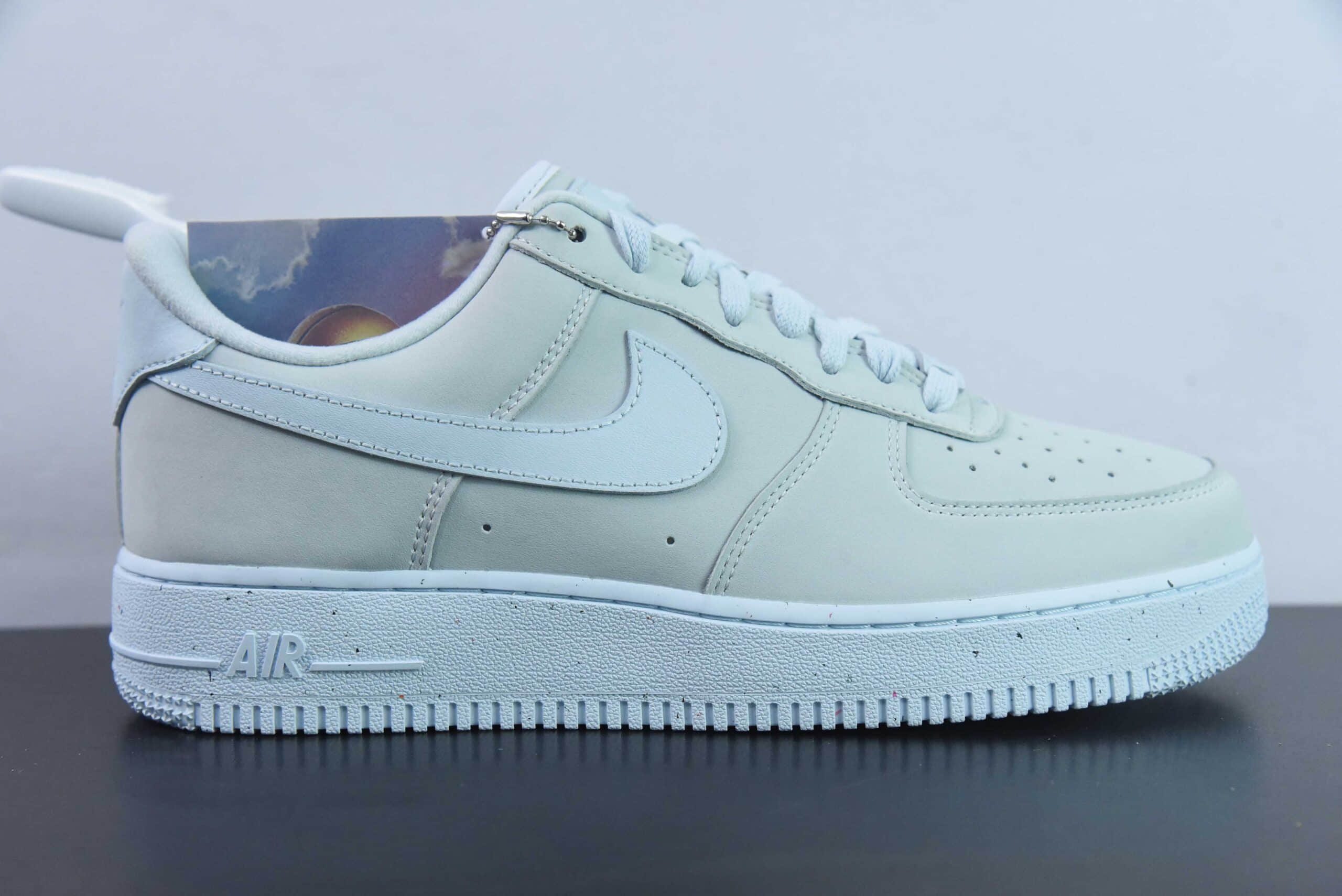 耐克Nike Air Force 1 ‘07 Low PRM”Ice Blue“磨砂浅灰冰蓝空军一号经典低帮休闲板鞋纯原版本 货号：DZ2786-400