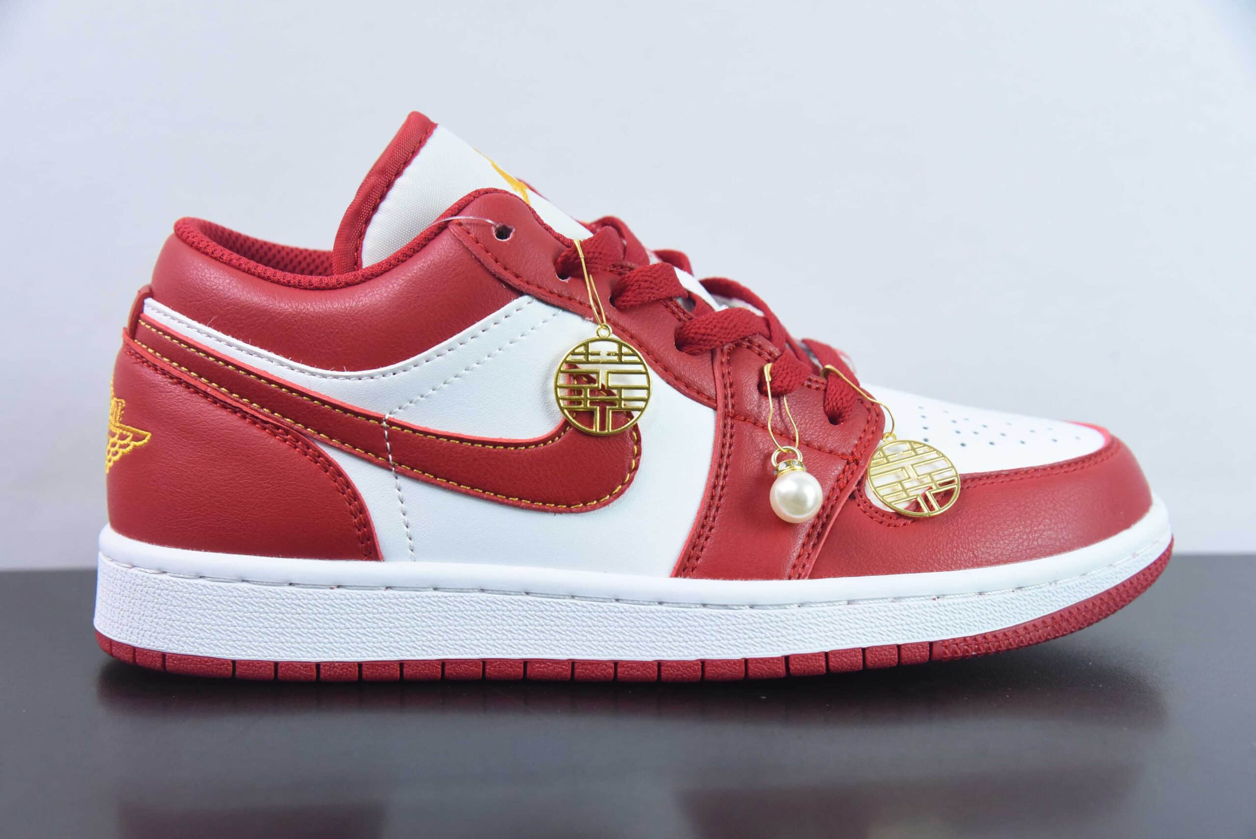 乔丹Jordan 1 Low ”Wedding“ AJ1 “婚庆龙凤”主题婚鞋纯原版本 货号：553558-607