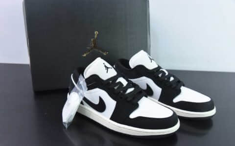 乔丹Air Jordan Wmns Air Jordan 1 Low”Vintage Panda“AJ1黑白熊猫低帮经典复古文化休闲运动篮球鞋纯原版本 货号：FB9893-101