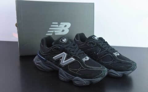 新百伦New Balance 9060”Triple Black“武士黑灰反光9060系列复古百搭老爹风小象蹄休闲运动跑步鞋纯原版本 货号：U9060BPM