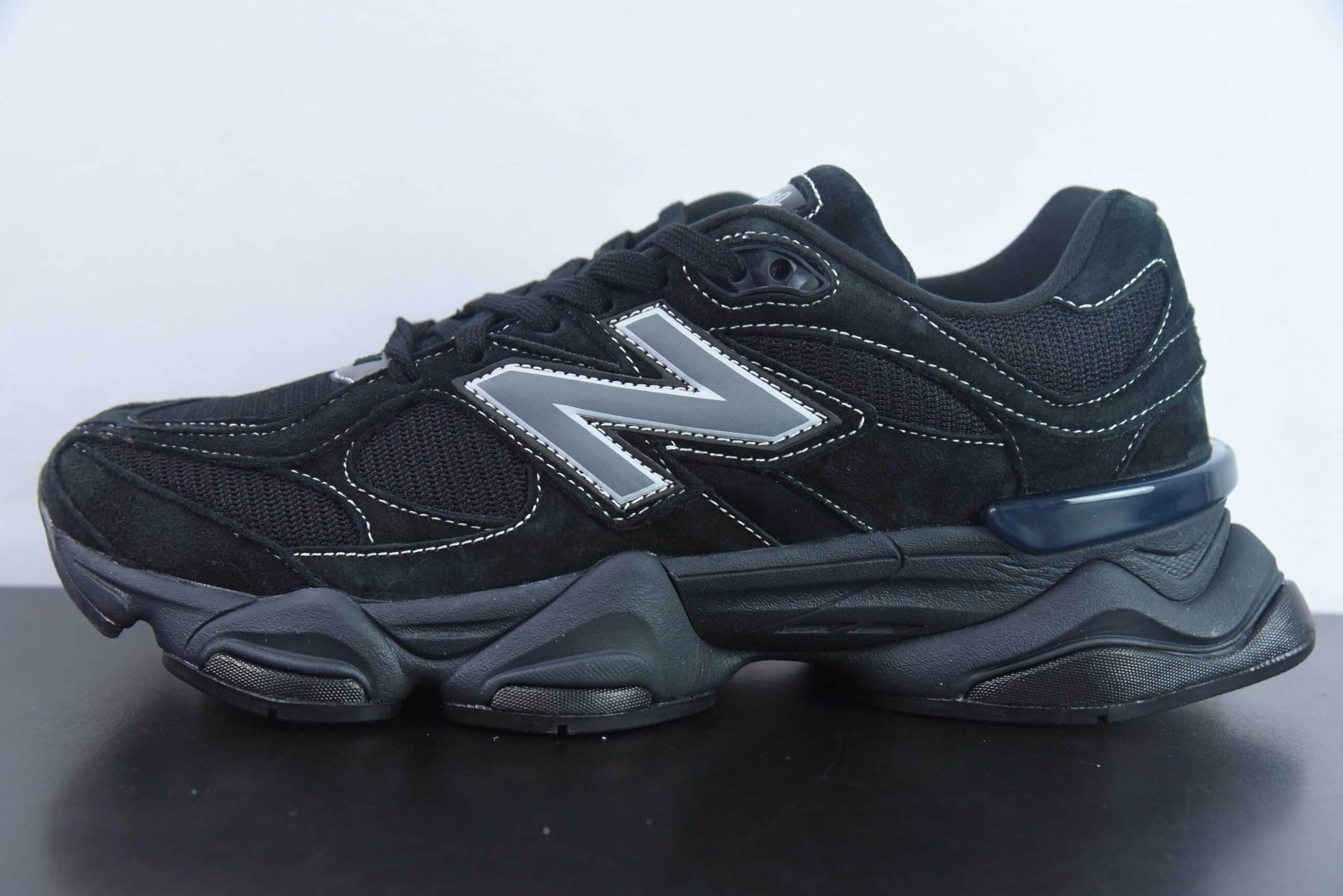 新百伦New Balance 9060”Triple Black“武士黑灰反光9060系列复古百搭老爹风小象蹄休闲运动跑步鞋纯原版本 货号：U9060BPM