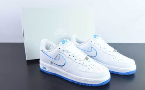 耐克Nike Air Force1 Low 白蓝空军一号低帮运动休闲板鞋纯原版本 货号：DV0788-101