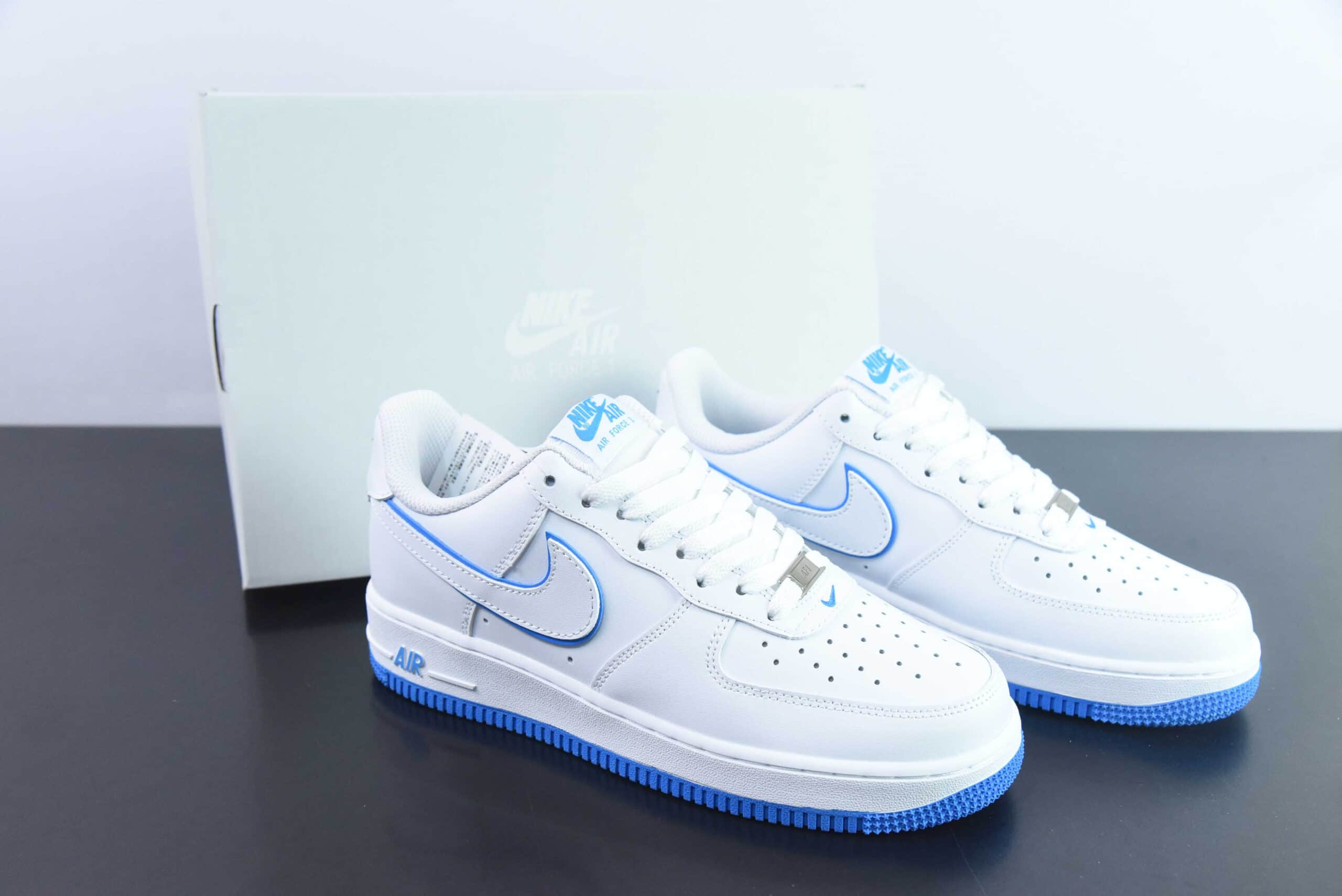 耐克Nike Air Force1 Low 白蓝空军一号低帮运动休闲板鞋纯原版本 货号：DV0788-101 