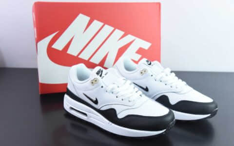 耐克Nike Air Max 1 PremiumJewelWhiteBlack皮革黑白小钩初代系列低帮复古气垫百搭休闲运动慢跑鞋纯原版本 货号：918354-100