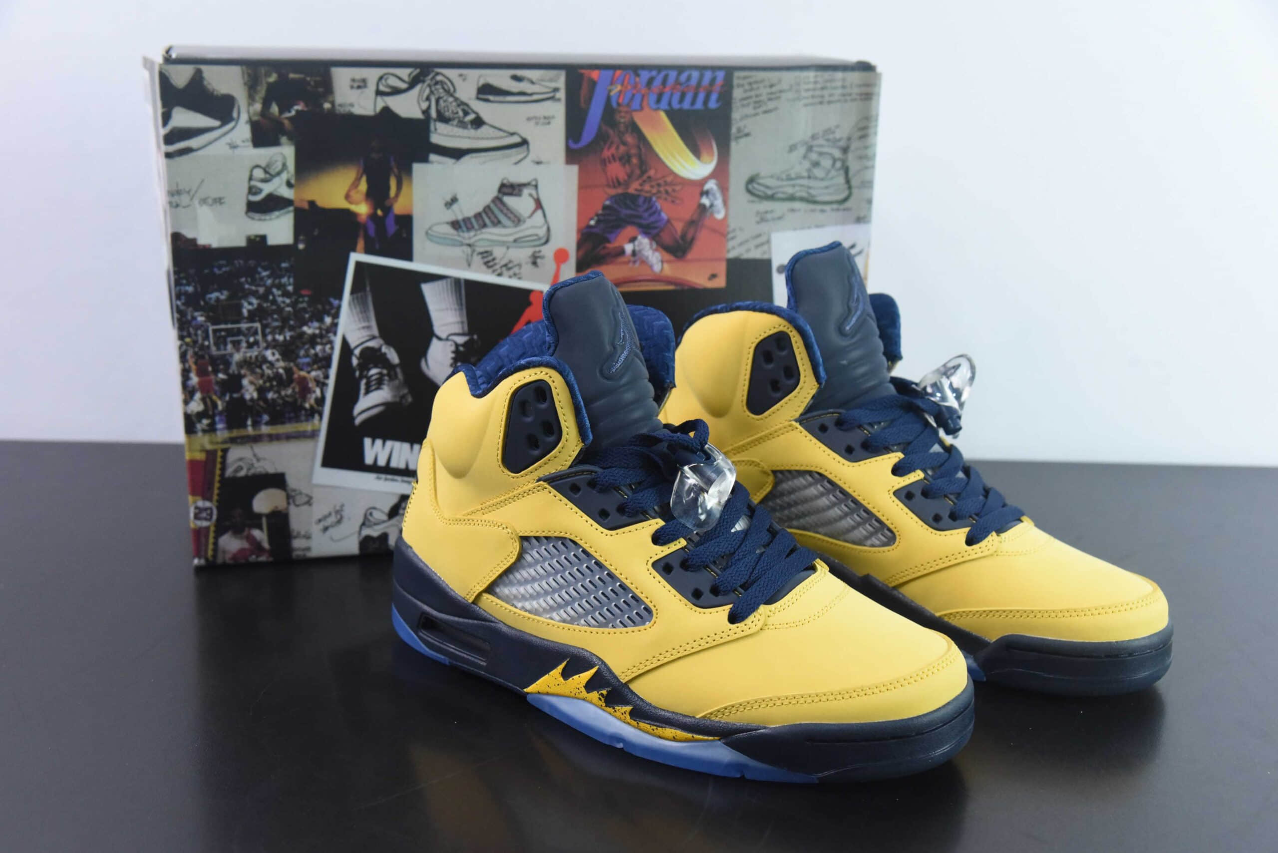 乔丹Air Jordan 5 Retro AJ5 复刻密歇根高帮复古文化篮球鞋纯原版本 货号：CQ9541-704