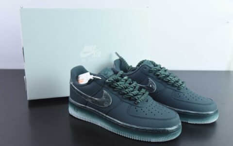 耐克 Nike Air Force 1 ’07做旧深绿色粗鞋带空军一号低帮百搭休闲运动板鞋纯原版本 货号：315122-222