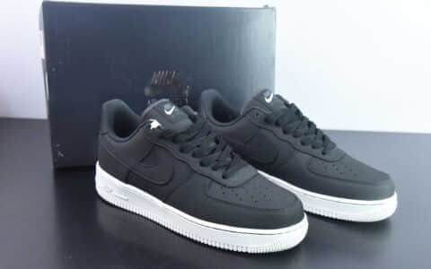 耐克Nike Air Force 1 Low 黑麂皮空军一号低帮运动休闲板鞋纯原版本 货号：DQ8571-001