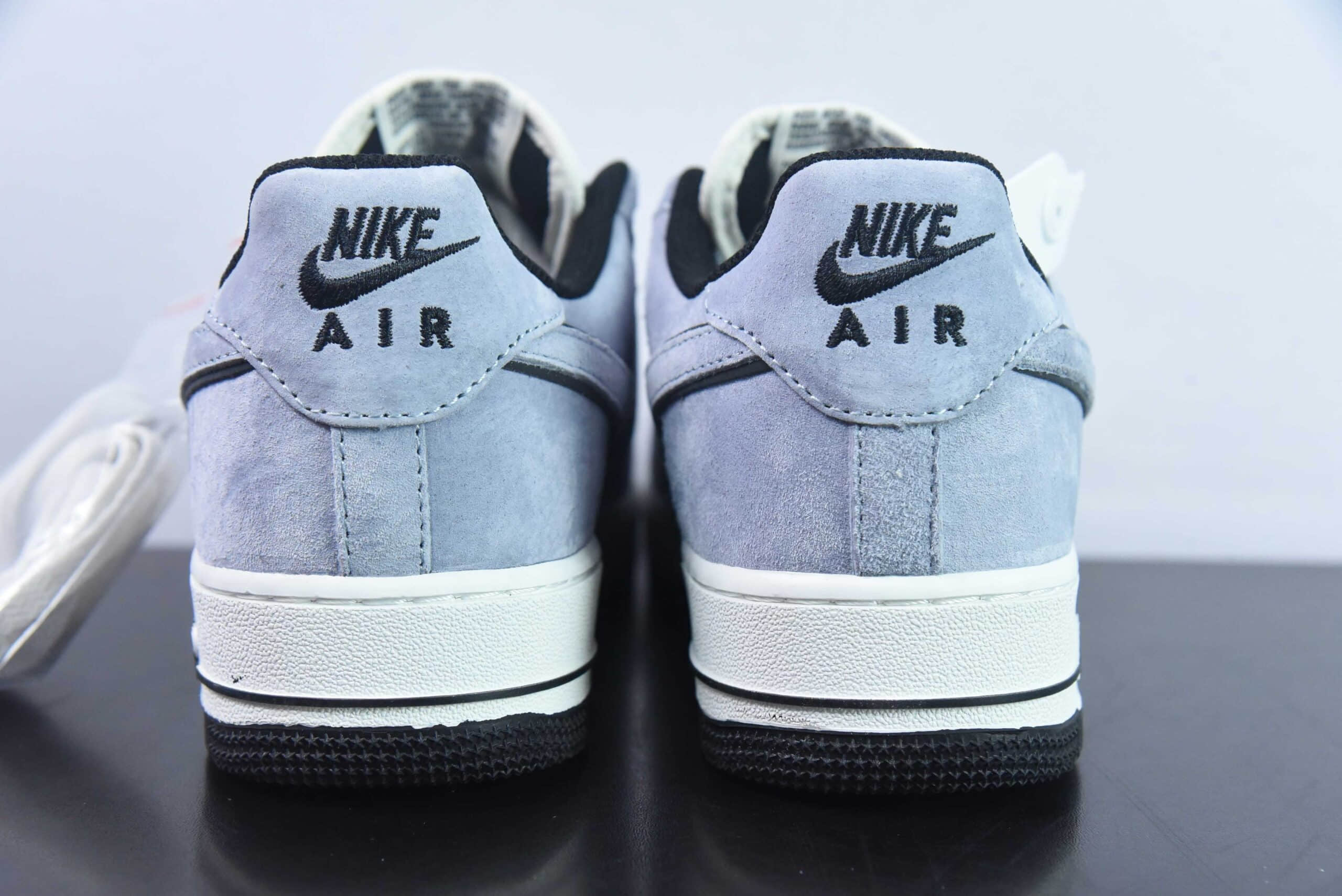 耐克Nike Air Force 1 AF1灰白蓝麂皮空军一号低帮休闲板鞋纯原版本 货号：LF8989-444 