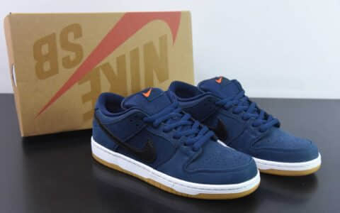 耐克Nike SB Dunk Low Pro ZoomNavy Black Gum海军蓝黑生胶底扣篮系列低帮休闲运动滑板板鞋纯原版本 货号：CW7463-401