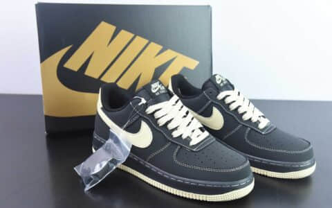 耐克NIke Air Force 1 '07 黑金空军一号低帮休闲板鞋纯原版本 货号：DH5696-227