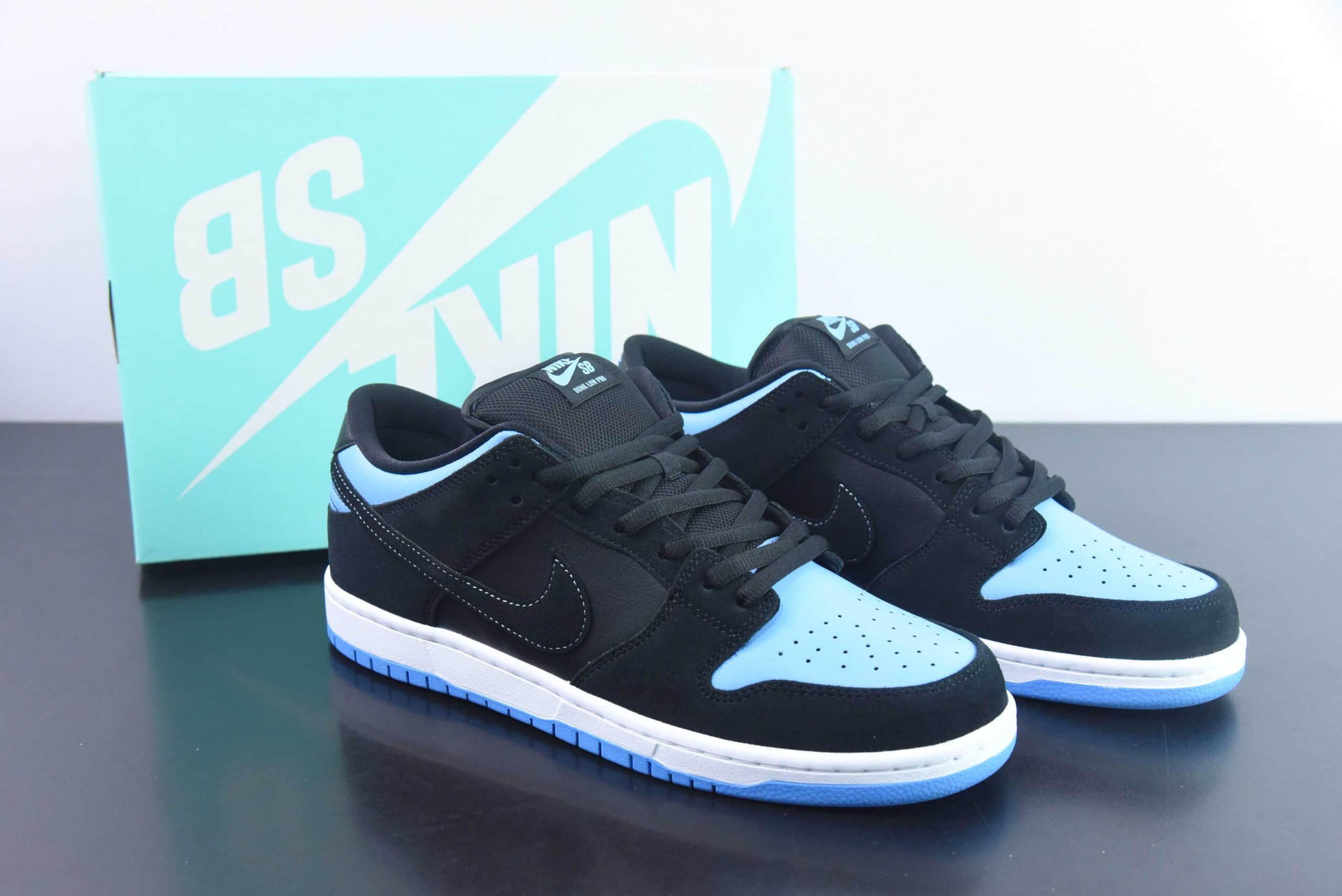 耐克Nike SB Dunk Low J-PACK 2 黑色大学蓝 SB低帮运动休闲板鞋纯原版本 货号：304292-048 