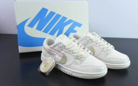 耐克Nike SB Dunk Low TS联名-米白卡其帆布周年高端定制低帮休闲板鞋纯原版本 货号：DD1391-133