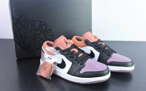 乔丹Jordan Air Jordan 1 Low AJ1白褐紫低帮复古文化篮球鞋纯原版本 货号：FB9907-102