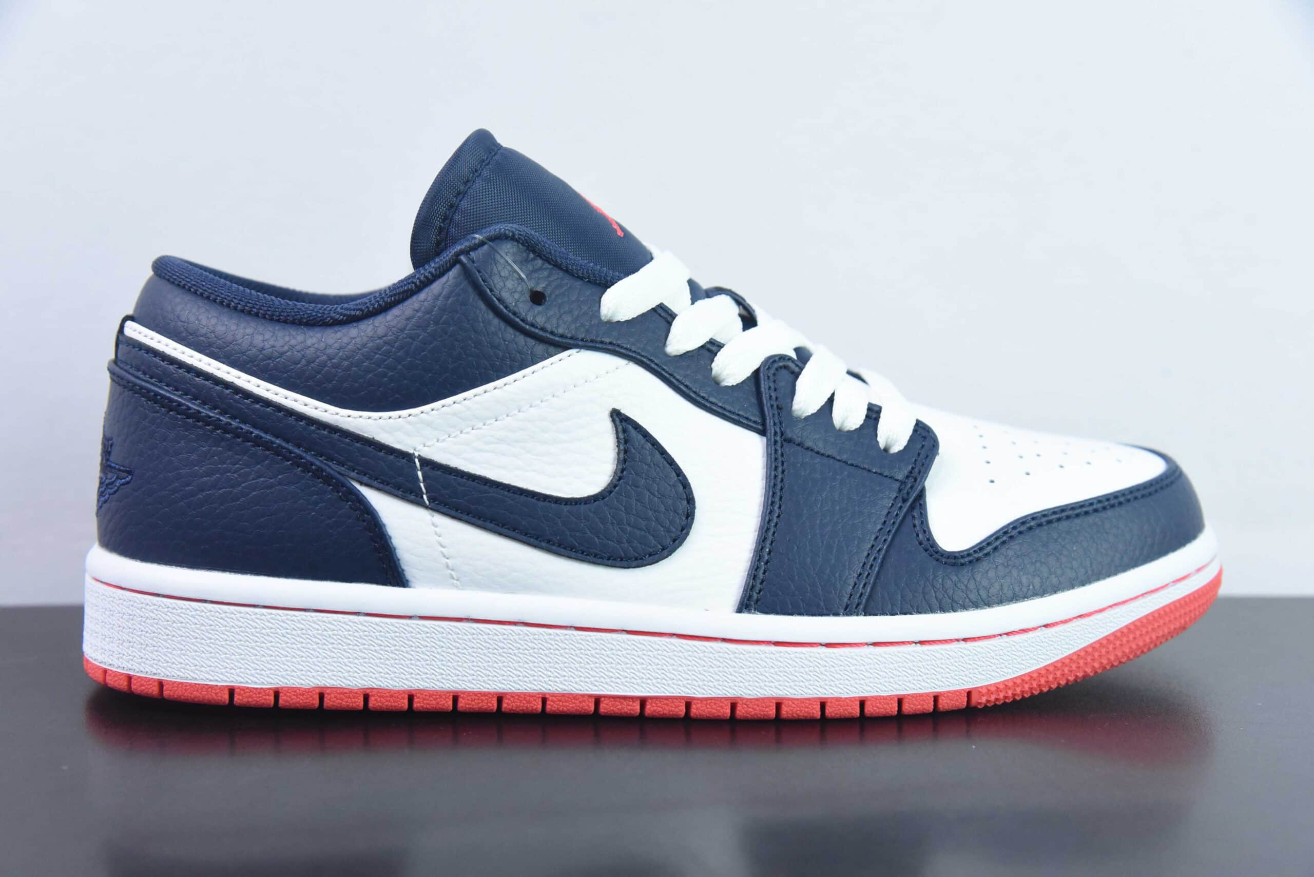 乔丹Air Jordan 1 LowObsidian Ember GlowAJ1午夜蓝白黑曜石低帮休闲文化篮球鞋纯原版本 货号：553558-481