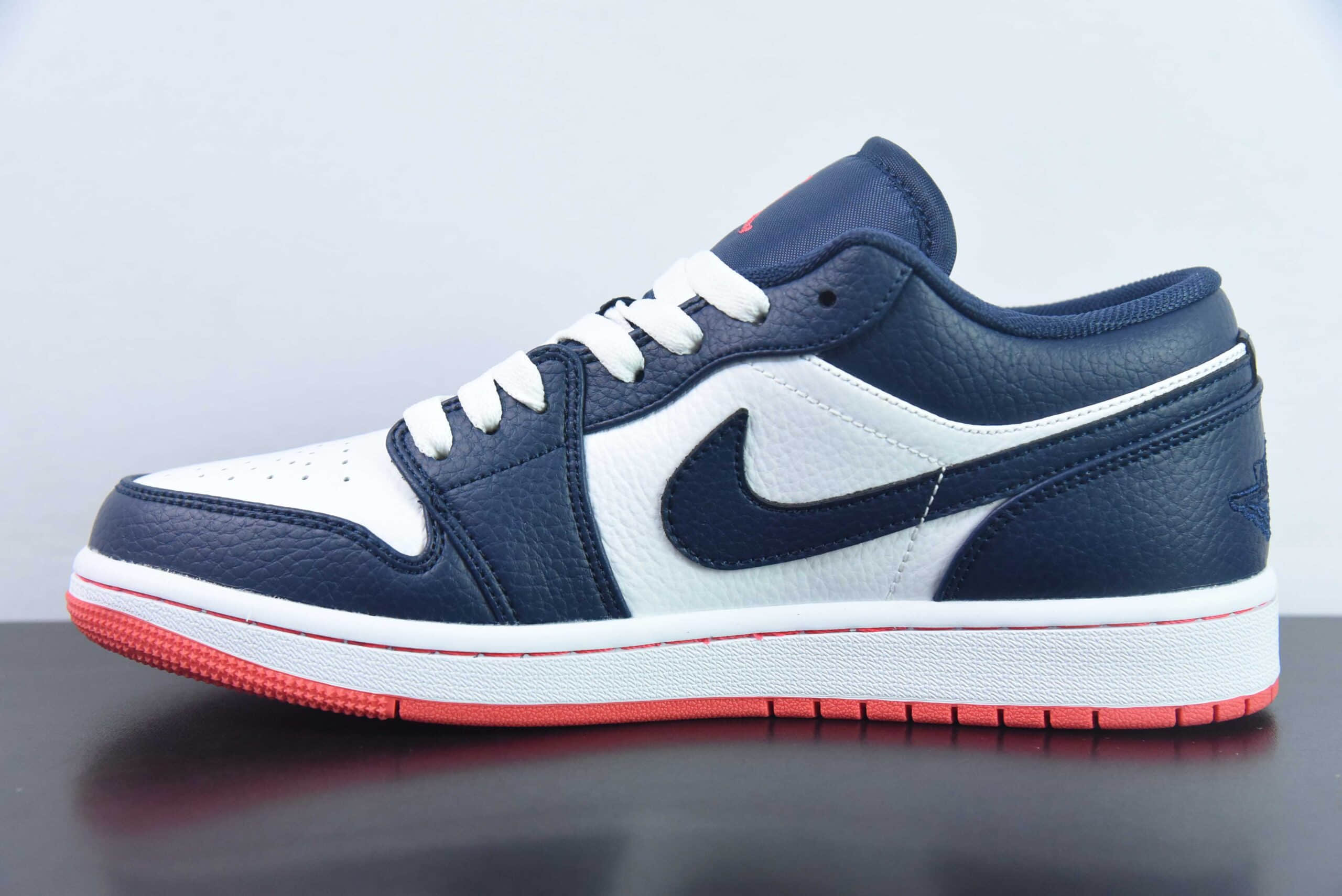 乔丹Air Jordan 1 LowObsidian Ember GlowAJ1午夜蓝白黑曜石低帮休闲文化篮球鞋纯原版本 货号：553558-481