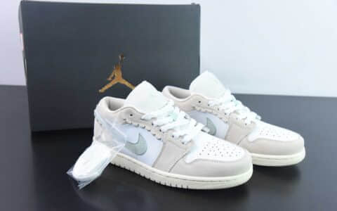 乔丹Air Jordan 1 Low AJ1灰粉白波浪低帮文化休闲板鞋纯原版本 货号：DZ5356-800