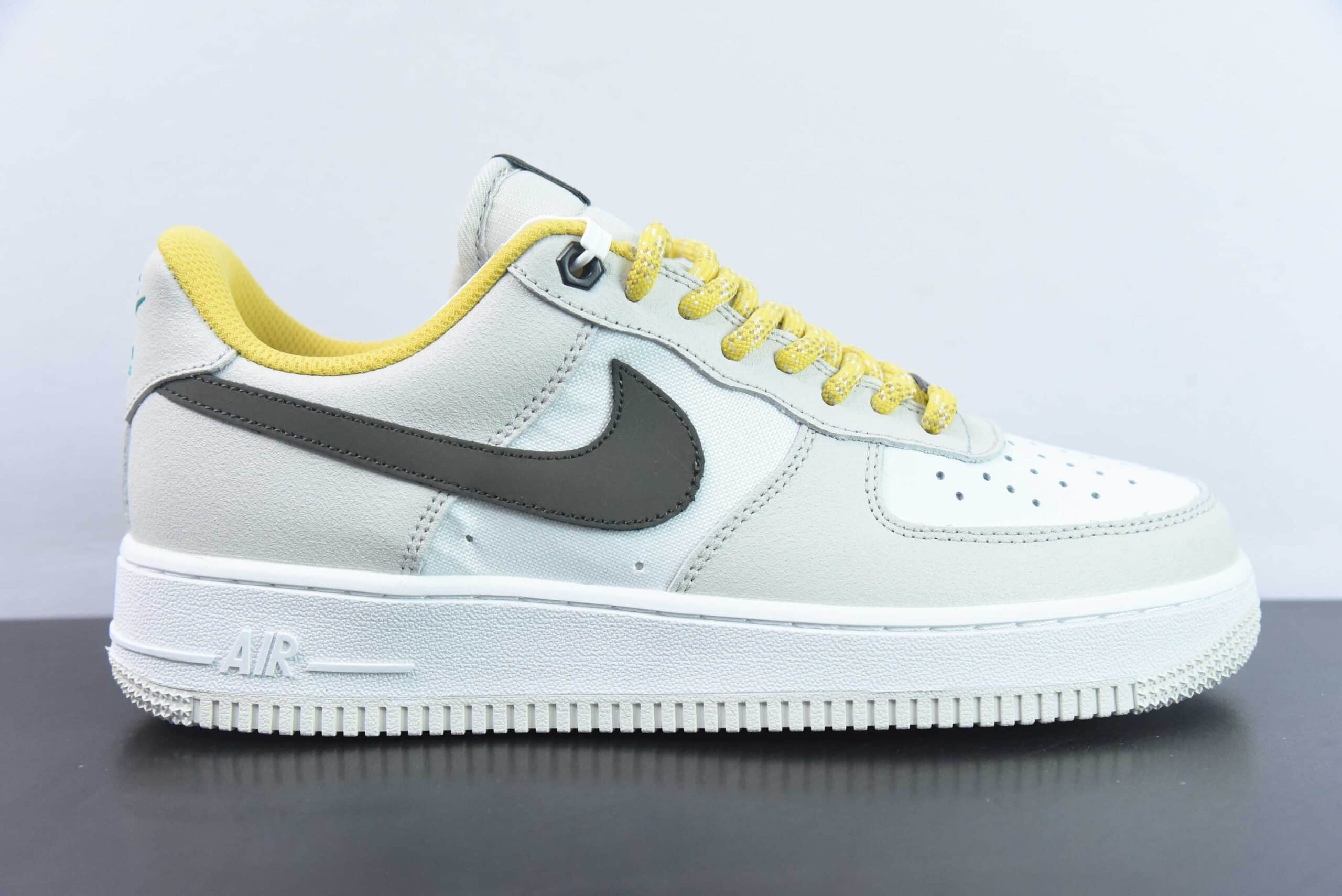耐克Nike Air Force 1 AF1白灰棕黄空军一号低帮休闲板鞋纯原版本 货号：FV3628-031 