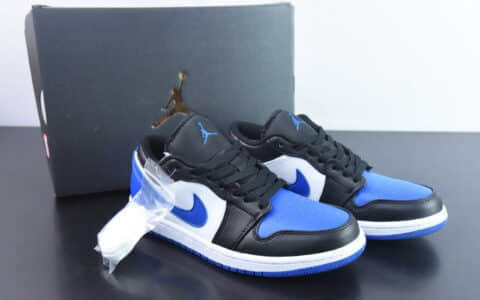 乔丹Air Jordan 1 Low AJ1黑蓝低帮休闲文化篮球鞋纯原版本 货号：553560-140