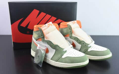 乔丹Air Jordan 1 High OG Celadon AJ1 解构复古椰奶绿高帮文化篮球鞋纯原版本 货号：FB9934-300