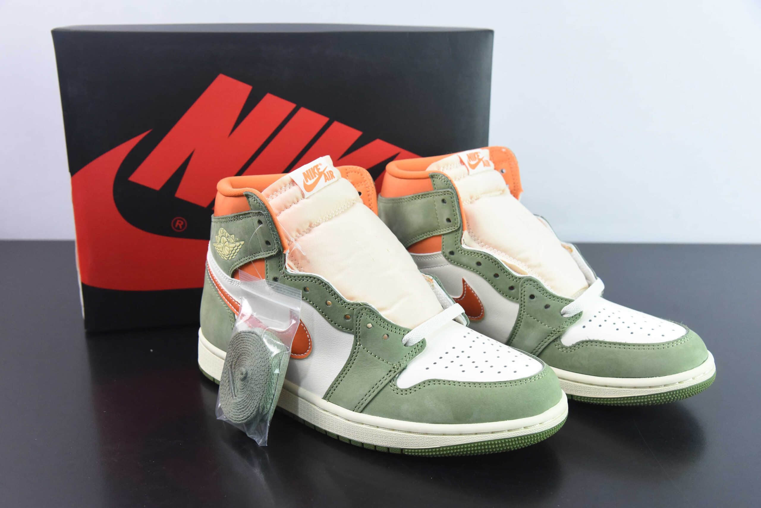 乔丹Air Jordan 1 High OG Celadon AJ1 解构复古椰奶绿高帮文化篮球鞋纯原版本 货号：FB9934-300