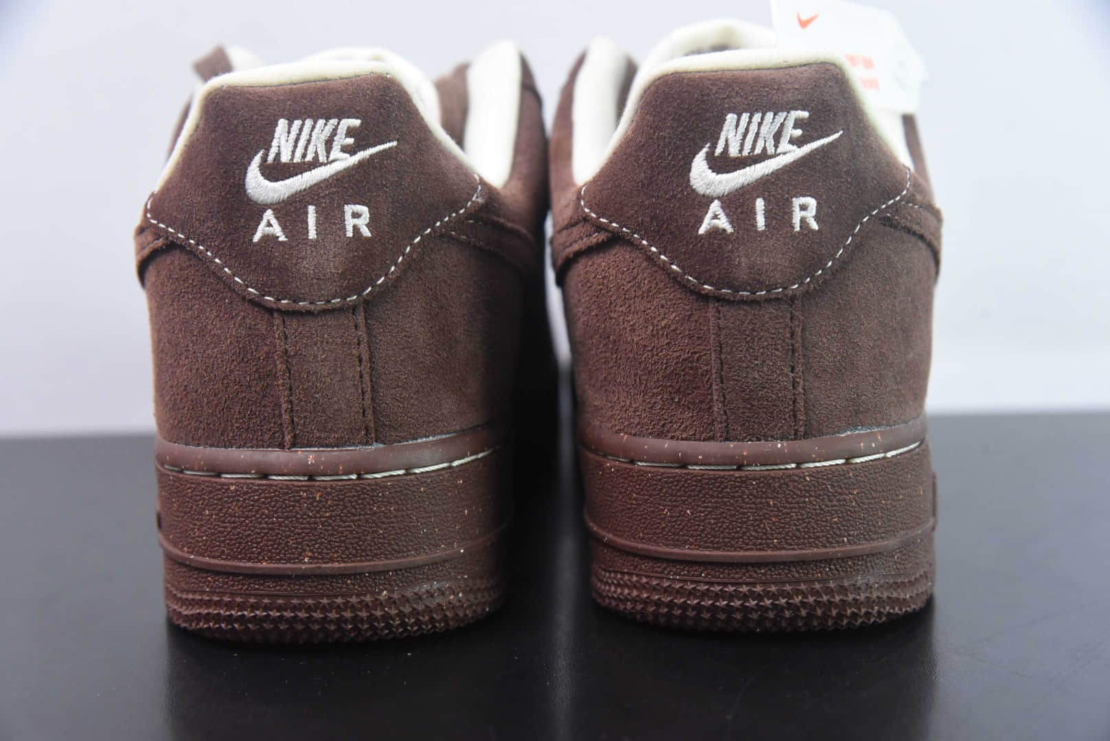 耐克Nike Air Force 1 AF1咖啡麂皮空军一号低帮休闲板鞋纯原版本 货号：FQ8901-259