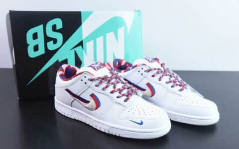 耐克Nike Parra x Nike SB Dunk Low重磅联名裸眼糖果3D彩钩SB扣篮系列低帮休闲运动滑板鞋纯原版本 货号：CN4504-100