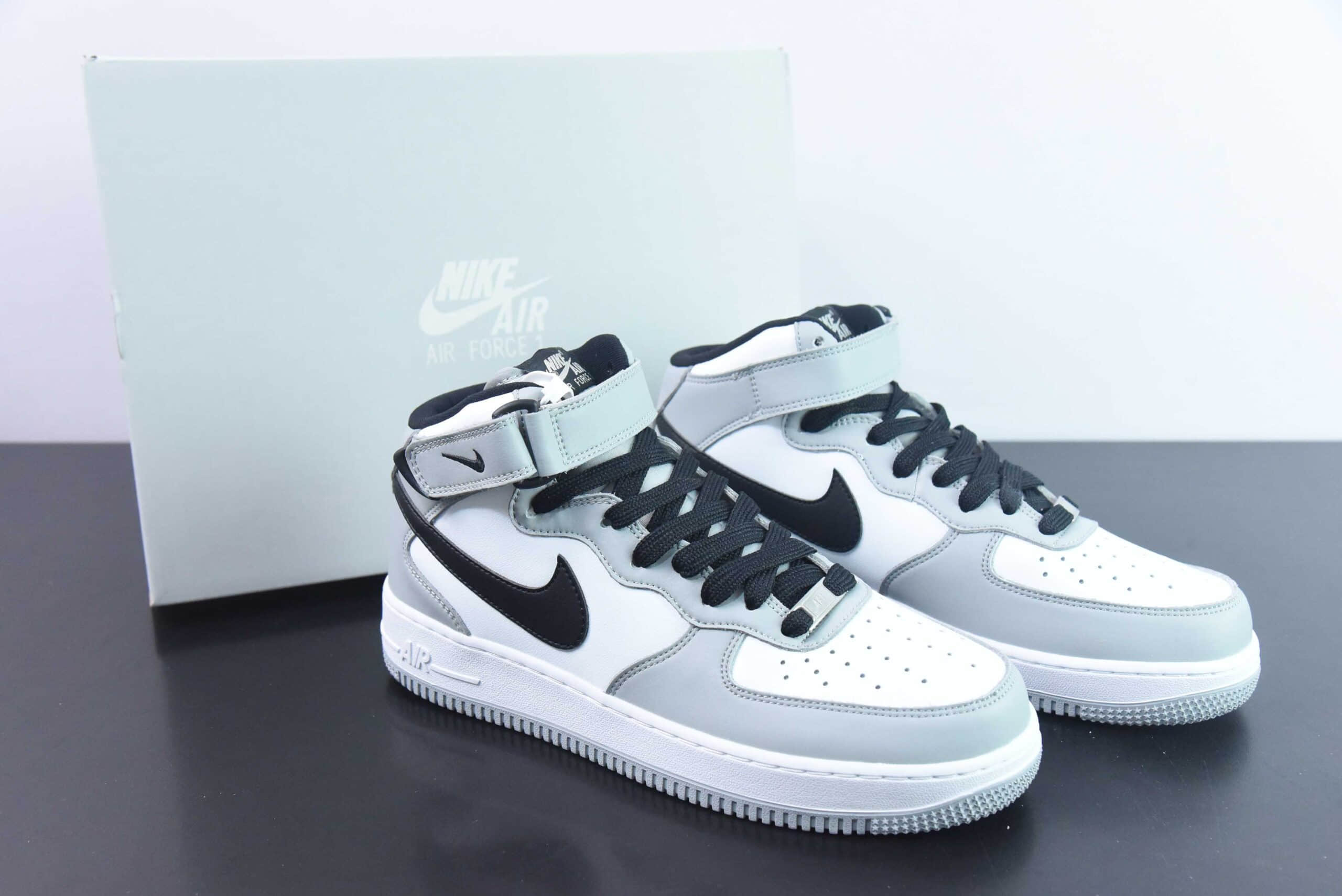 耐克Nike Air Force 1 Mid 07 烟灰空军一号中帮休闲板鞋纯原版本 货号：HG1522-016