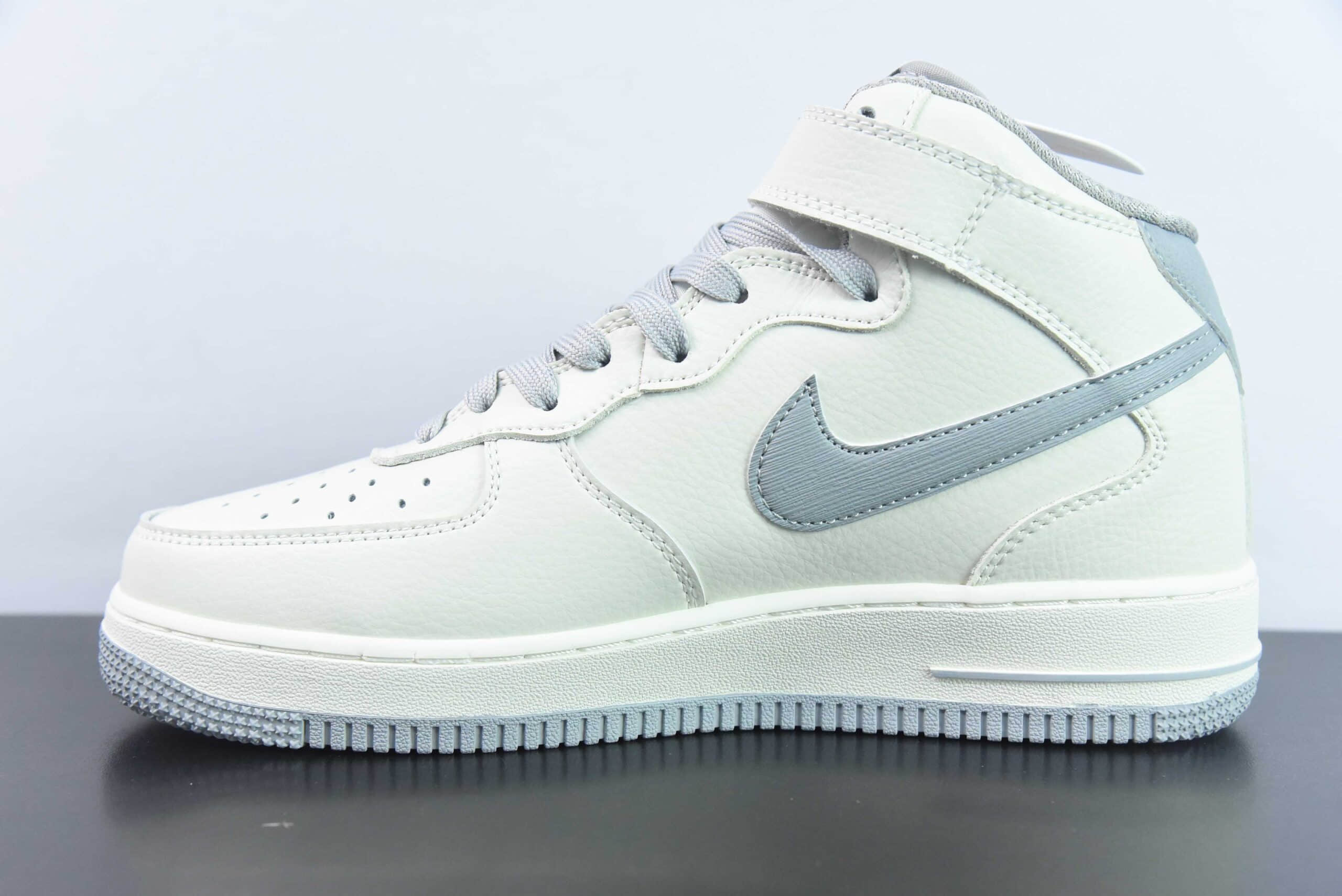 耐克Nike Air Force 1 Mid 马克笔白灰空军一号中帮休闲板鞋纯原版本 货号：PA0920-608 